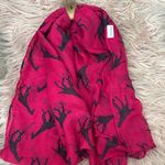 Baobab Chamaleon Collection Vibrant Pink and Black Horse Scarf Photo 0