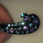 Handmade Gorgeous metal clip with multi colored stones girls summer party birthday play Photo 3