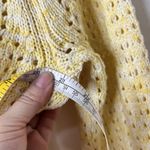 Talbots Loose Knit Preppy Beach Sweater Womens Yellow 100% Cotton Size L Photo 5