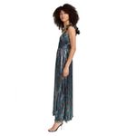 Saylor - NWT Imara Metallic Colorful Ruffle Maxi Gown Dress Sz S Photo 2
