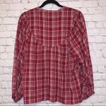 Madewell Balloon Sleeve Peasant Plaid Top Photo 3