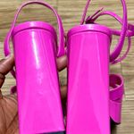 ZARA Block Heels Platform pink Sandals Photo 5