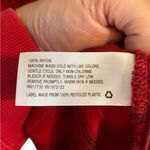 Mossimo Blouse Top Shirt Red Plaid Long Sleeve Collared Relaxed Flowy Size L Photo 4