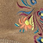 Desigual Suede Leather Ankle Floral Embroidered Boho Boots Booties S-165 Sz 8 Photo 9