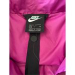 Nike Burgundy Quilted Down Duck Puffer Jacket Water Repellant Coat Wmns Sz Small Photo 6