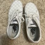 Vans  white checkered sneakers size 7.5 Photo 4