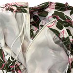 Parker  Soft White Floral Botanical Print Lined Green Pink Skirt Size NWT Size 4 Photo 13