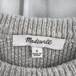 Madewell  Grey Split Back Sweater Size Small Photo 2