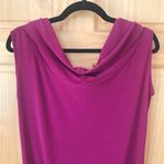 Abi Ferrin  draped cowl neck jersey knit dress size small Photo 4