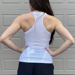 Adidas by Stella McCartney High Neck Open Mesh Activewear Work Out Tank Top S White Photo 2