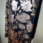 LuLaRoe NWT  Elegant Debbie Dress Metallic Rose Gold Floral SZ M Wedding Holiday Photo 4