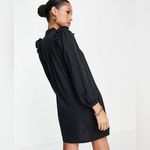 ZARA Green Ruffle Trim Button Down Dress Photo 6