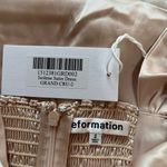 Reformation 
Isolene Satin Dress In Grand Cru Photo 6