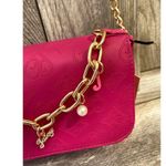 Juicy Couture Pink Crossbody Bag with Gold Chain Charms Photo 4