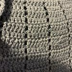 Hand Made Gray Crochet Sweater Vest Unique Buttons Sz S Photo 6