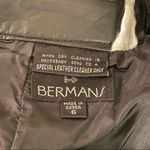Bermans Black Leather Pencil Skirt Pockets Size 6 Photo 8