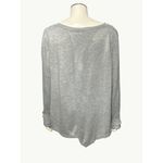 89th and Madison XL Gray Knit Chiffon Back Twist Pullover Lightweight Layer Photo 5