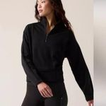 Athleta  Altitude Polartec Half Zip Sweatshirt black size medium Photo 0