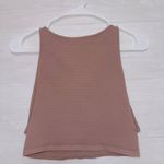 Free People Intimately  Mauve Brown Sleeveless Waffle Knit Tank Top size M/L Photo 3