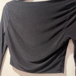 Pretty Little Thing  Elegant Black Long Sleeve Crop Top Photo 3