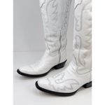 El Malcriado Womens Western Boots White Leather Embroidered Cowgirl Rodeo US 9 Photo 7