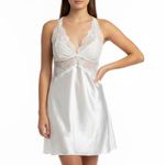 Frederick's of Hollywood Frederick’s of Hollywood Womens large White Satin Lace Rosalina nightgown NEW Photo 0