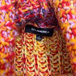 525 America  Sweater Ombre Cowl Neck Blue Purple Red Orange preppy Womens Small Photo 1