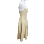 Ciao Lucia Rosalba Midi Dress Linen A Line Sandstone Women’s Size S Brown Photo 4