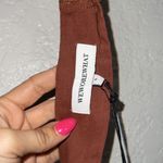 We Wore What NWT Cappuccino Brown Shell Chain Halter Midi Dress Size Large Photo 3