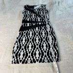 Body Central Bodycon Dress Size M Black White Rave Party Club Y2K Mesh Cut Out Photo 9