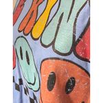 Gildan Be Kind Smiley Face T-Shirt Light Blue Women's Large Shirt Top Hippie Photo 2