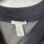 H & M Long Sleeve Black Mesh Oversize Crew Neck Pullover Semi Transparent Photo 6