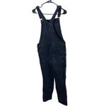 Old Navy  Distressed‎ Black Denim Overalls Ripped Knee Pockets Casual Women's 8 Photo 4