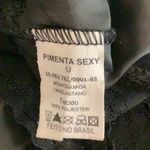Black Satin & Lace Lingerie Dress Size S/M Made in Brazil Photo 4