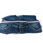 Silver Jeans Dark Wash Cut Off Denim Beaded Shorts Women's Size 36 Blue Photo 5