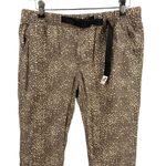 Gramicci Womens Climbing Pant Brown Speckled Print Integrated Belt Size 4 Photo 1