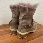 ROSS & SNOW “Emilina” Weatherproof Shearling Camo Moto Ankle Boots Size 6 Photo 3
