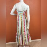 J.Crew  Tiered midi dress in seersucker ribbons Summer Fun Rainbow Stripe 0. E10 Photo 12