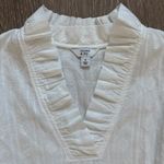 Crown & Ivy  Dress Women's Size‎ Small White Tiered Cotton Preppy Coastal Beachy Photo 4