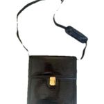 Casa Lopez Vintage Black Leather Snakeskin Alligator Purse Photo 0