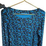 Cut Loose Blue Multicolored Floral Swing Dress Womens Size Small Long Sleeve Photo 3