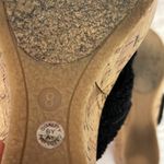 Arizona Jeans Arizona Jean Company Black Crochet Strap Cork Wedge Sandals Size 8 Photo 5