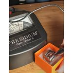 Sterling Silver Ladies Ring Garnets + Sapphires Gemstone Size 9 Wide Band Photo 5