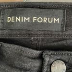 Denim Forum The Lola High Rise Skinny Jeans Black Size 26 Photo 3
