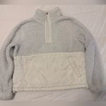Mondetta  White Sherpa Fleece Jacket Photo 0