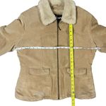 wilson's leather  Maxima Tan Suede Jacket Shearling Faux Fur Lined Womens XL Photo 5