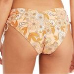 J.Crew  Orange Floral Side Tie Ruching Hipster Bikini Bottoms Size S NWT Photo 6