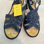 Fly London  Leather Braided front Wedge Sandals Lipstick size 38 Photo 1