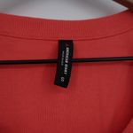 American Giant Ribbed Tank Top Coral Red Size S Made in USA Fitted Basic Orange Photo 2