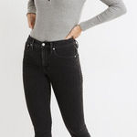 Madewell  Cali Demi Boot Jeans Women’s 25 Black Cropped Flare Stretch Denim Photo 0